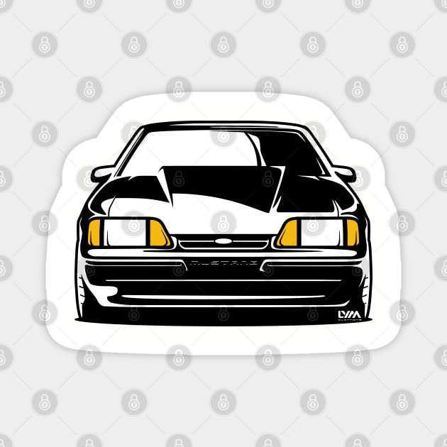 Foxbody Ford Mustang Notch Magnet by LYM Clothing