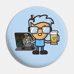 Coding And Beer is Where The Magic Happens Pin