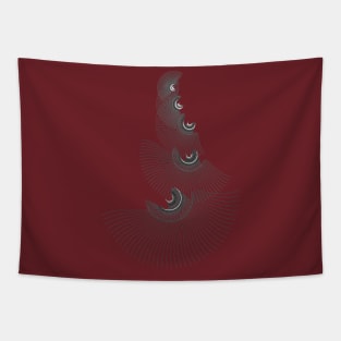Abstract artistic lines Tapestry