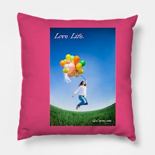 Balloons Love Life Pillow