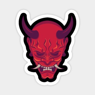 Japanese Hannya Mask Magnet