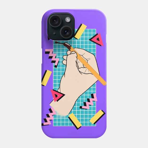 The Churro Blog Purple 90's Vibe Phone Case by TheChurroBlog