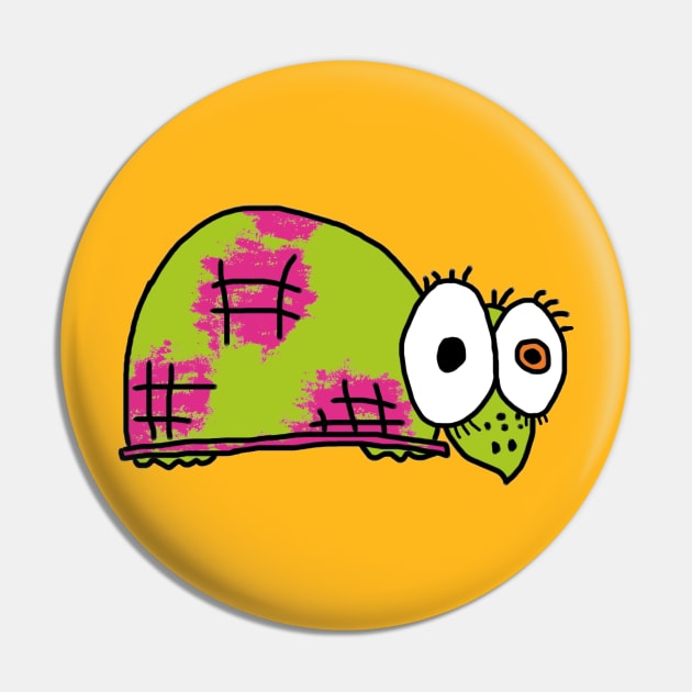 funny green turtle Pin by MerryDee