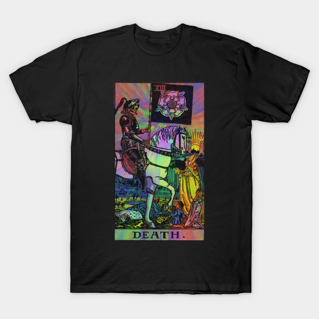 Discover Psychedelic Tarot - Death - Death Tarot Card - T-Shirt