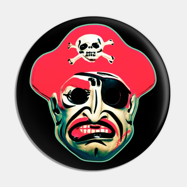 Eye patch Pirate Mask Pin by TJWDraws