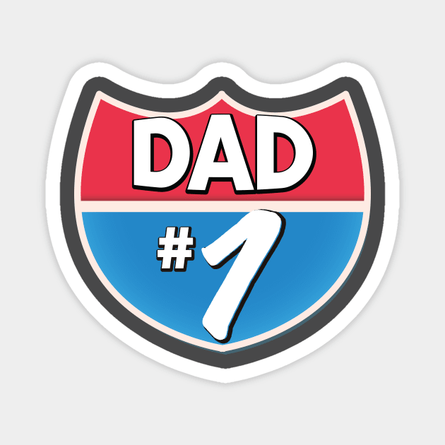 Dad Number 1 Magnet by nickemporium1