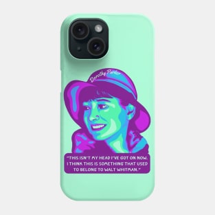 Dorothy Parker Portrait and Quote Phone Case