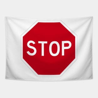 STOP traffic SIGN Tapestry