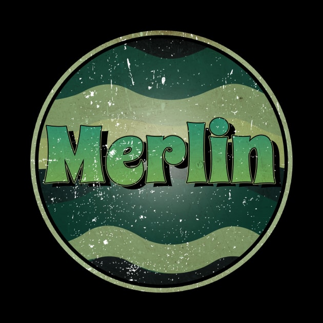 Great Merlin Gift Design Proud Name Birthday 70s 80s 90s by Gorilla Animal
