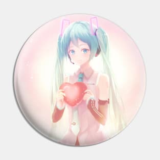 Miku Loves You Pin