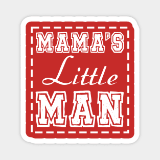 Mom and Son Matching Outfits Mama and Mama's Litter Man Print Shirts Cute Mom and Son Valentine's Day Magnet