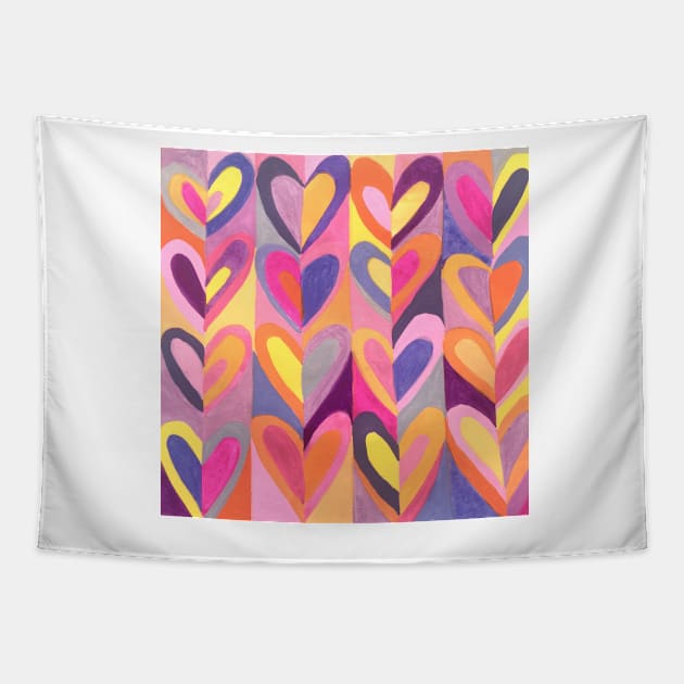 Hearts Tapestry by MyCraftyNell