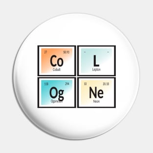 Cologne Table of Elements Pin