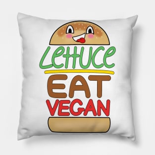 Lettuce Eat Vegan Pillow