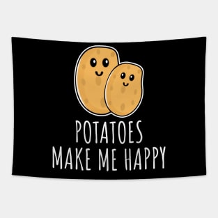 Potatoes Make Me Happy Tapestry