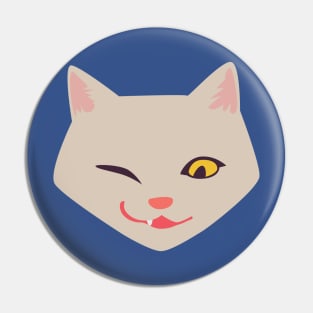 Cat face funny Pin