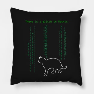 A glitch in matrix Pillow