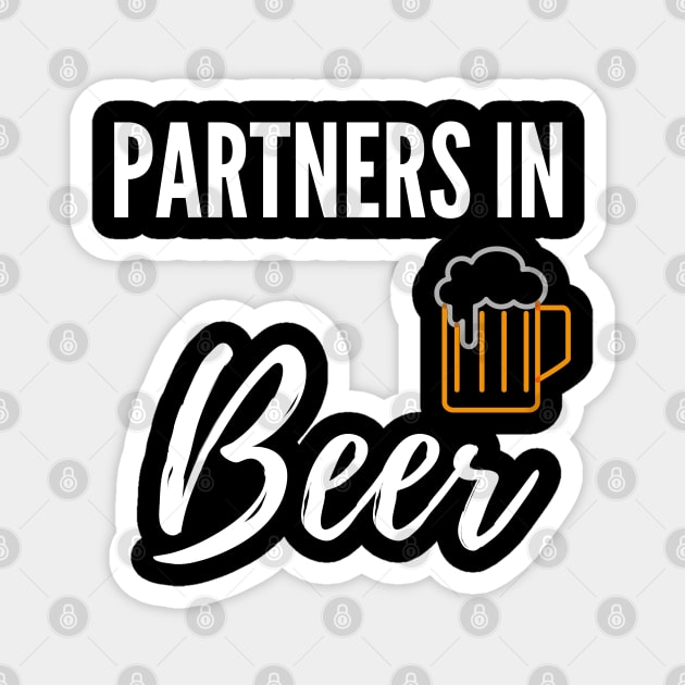 Partners in Beer Magnet by Plush Tee