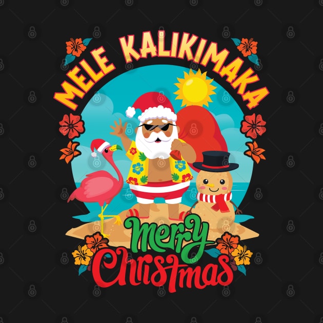 Mele Kalikimaka for a Bright Hawaiian Christmas Holiday by Graphic Duster