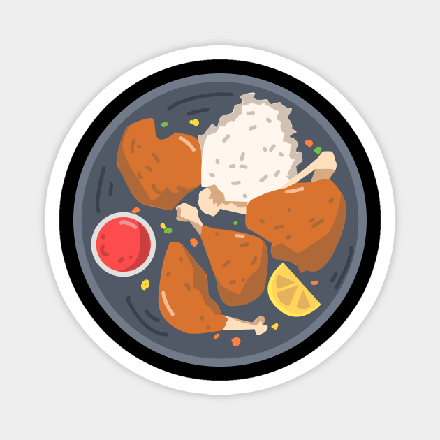 Roasted Chicken Magnet by BloodLine