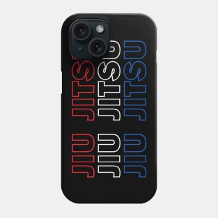 Jiu Jitsu Red White and Blue Phone Case