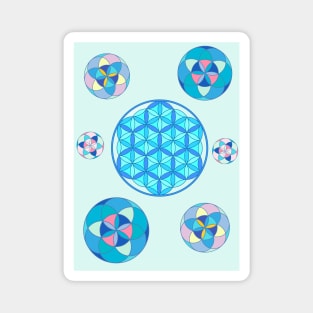 Flower of life, seed of life Magnet