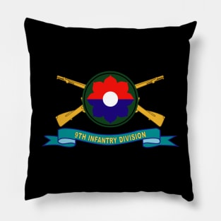 9th Infantry Division w Br - SSI - Ribbon X 300 Pillow