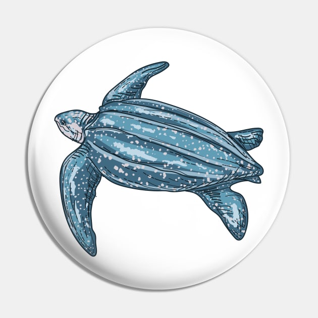 Leatherback Turtle Pin by SWON Design