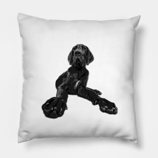 Great Dane Puppy Dog Pillow