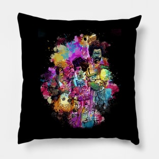 Sanford and Son tv show - Watercolor Illustration Pillow