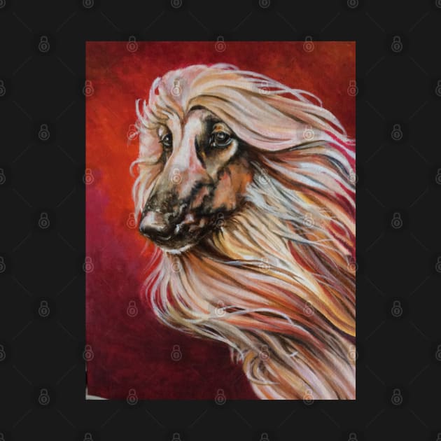 Masked Red Afghan Hound by chepea2