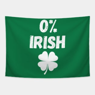 St Patrick's Day Gift Shamrocks 0% Irish Funny Tapestry