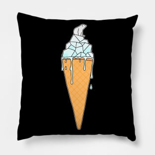 Polar Bear Ice Cream Pillow