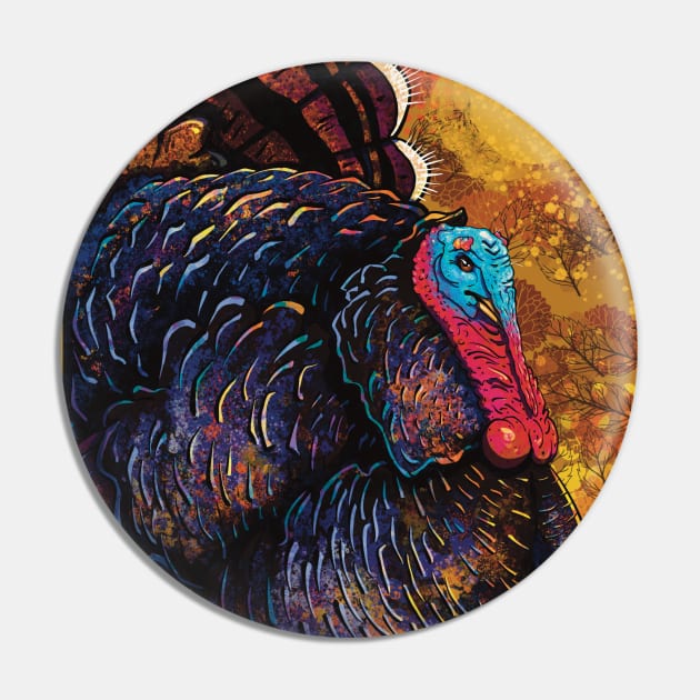 American turkey Pin by RoseDesigns1995