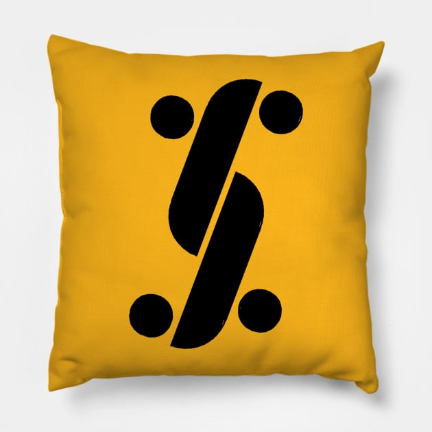 Enigma logo 3 Pillow by Jawesomeberg