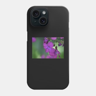 Purple flowers facemask Phone Case