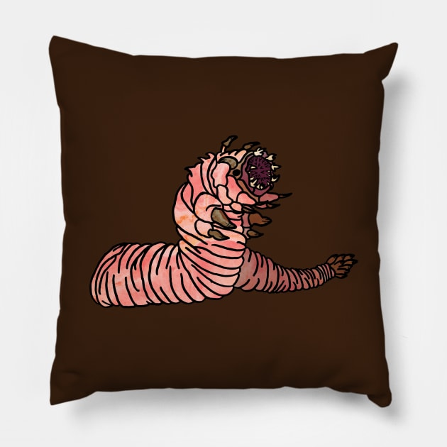 Giant Worm Pillow by ElviraDraat