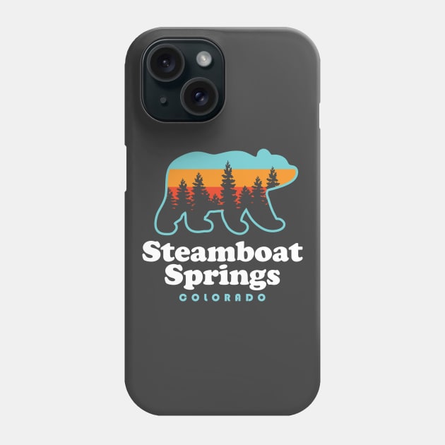 Steamboat Springs Colorado Bear Mountain Skiing Phone Case by PodDesignShop