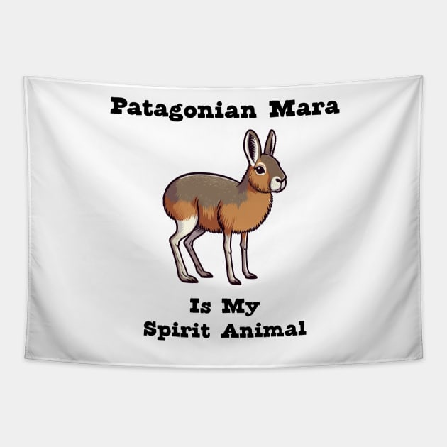 Patagonian Mara Spirit Animal Tapestry by dinokate