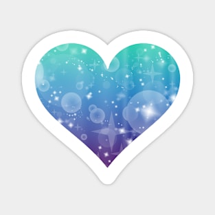 Kawaii Magical Mermaid Heart Magnet