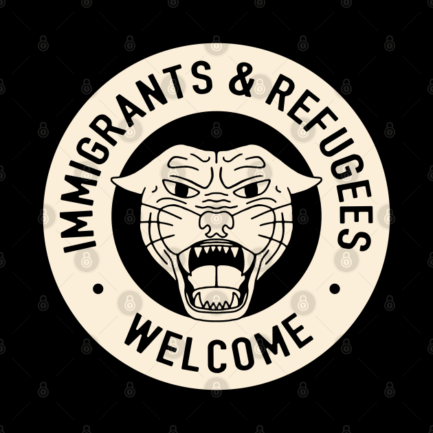 Immigrants and Refugees Welcome by Football from the Left