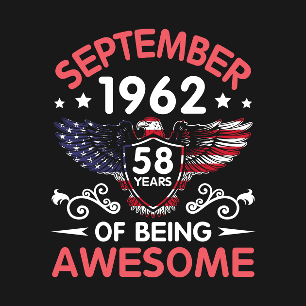 USA Eagle Was Born September 1962 Birthday 58 Years Of Being Awesome by Cowan79