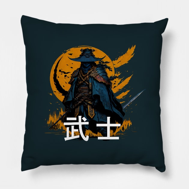 Samurai Pillow by Bojes store