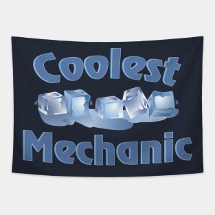 Coolest Mechanic Ice Cubes Tapestry