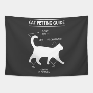 Cat Petting Guide Tapestry