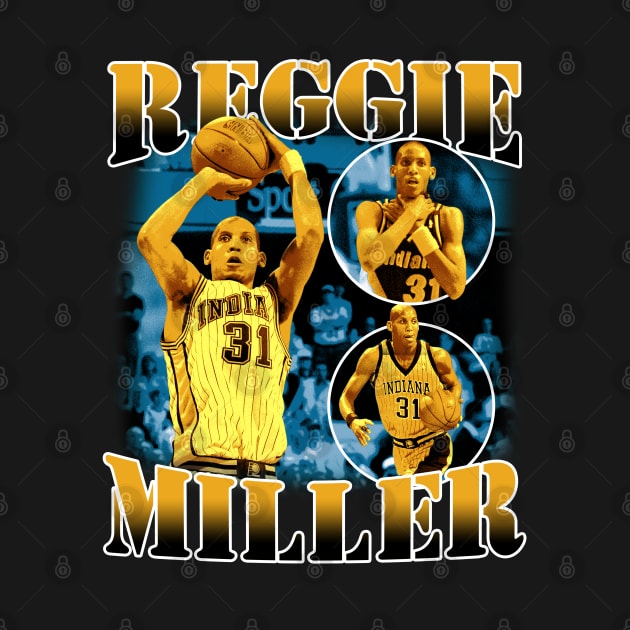 Reggie Miller Choke Sign Basketball Legend Signature Vintage Retro 80s 90s Bootleg Rap Style by CarDE