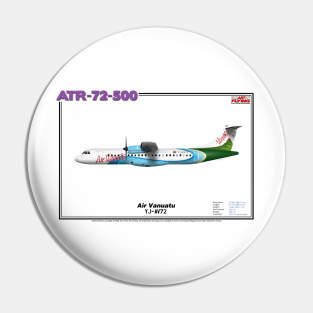 Avions de Transport Régional 72-500 - Air Vanuatu (Art Print) Pin