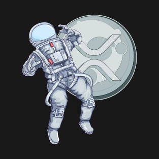 XRP Crypto Hodl Astronaut Mooning Cryptocurrency T-Shirt