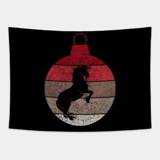 Unicorn Faux Christmas Decoration Retro Vintage Holiday Design Tapestry