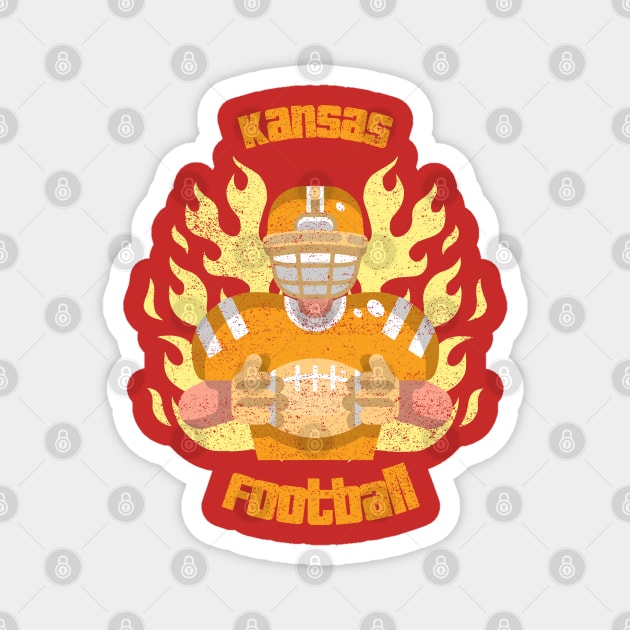 love Football Kansas City Football Magnet by AA